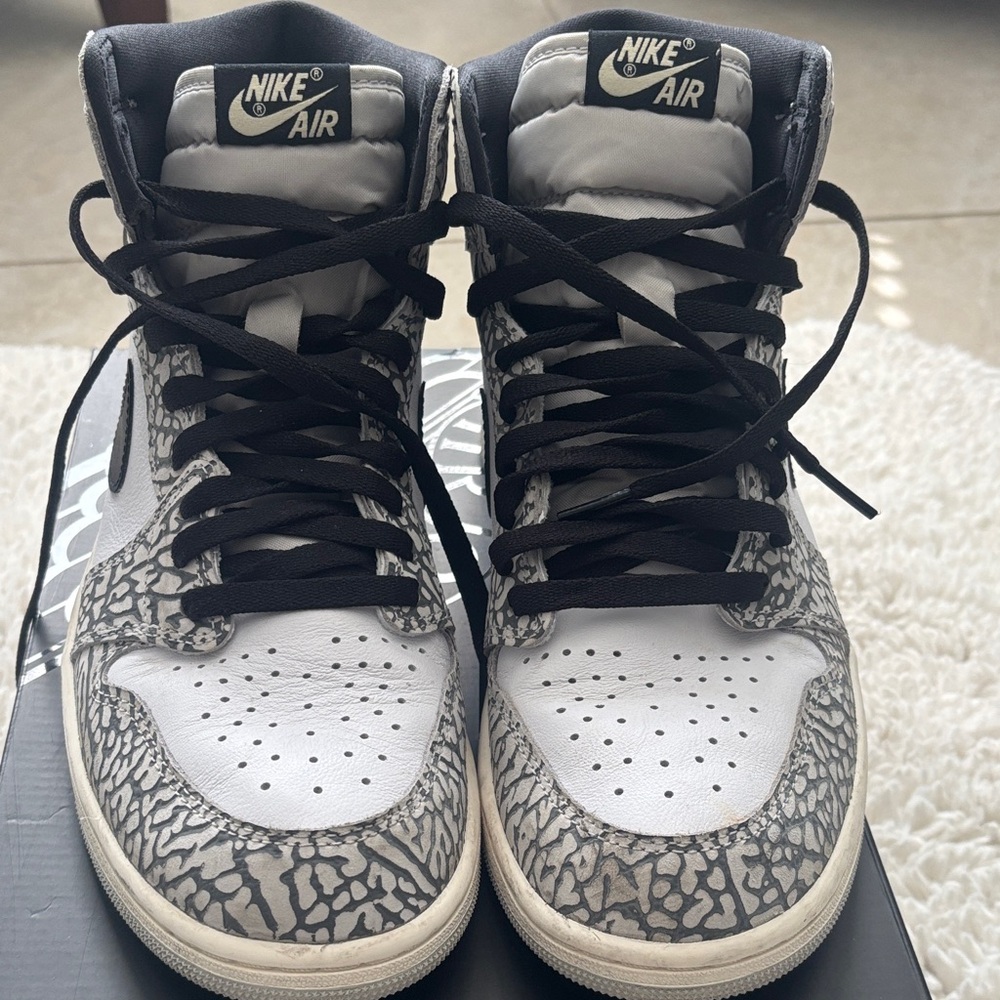 Nike Air High-Top Sneakers in Black and White